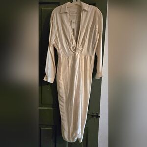 Anthropologie Cream Dress